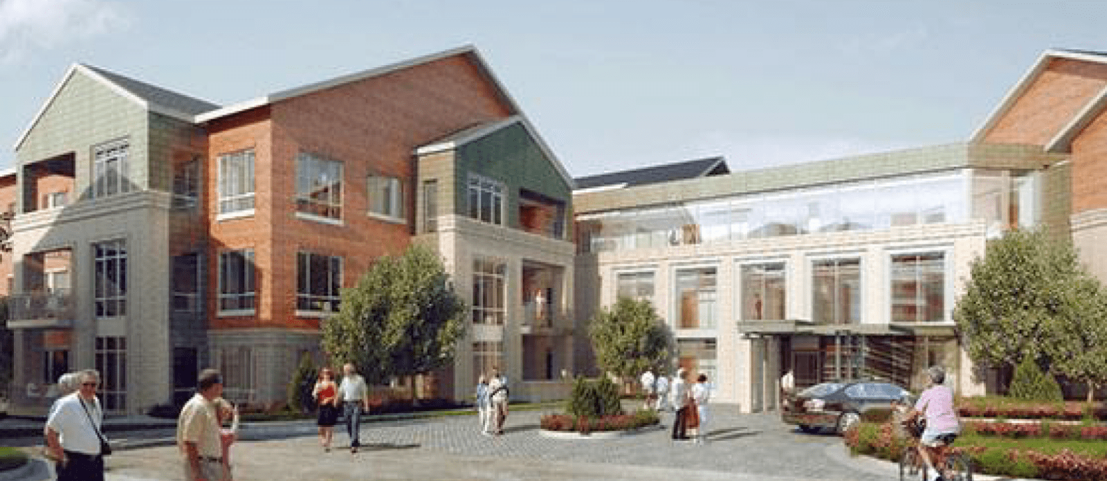 zumBrunnen_senior_living_construction_management A mockup of Southminster senior living community that zumBrunnen did senior living construction management for