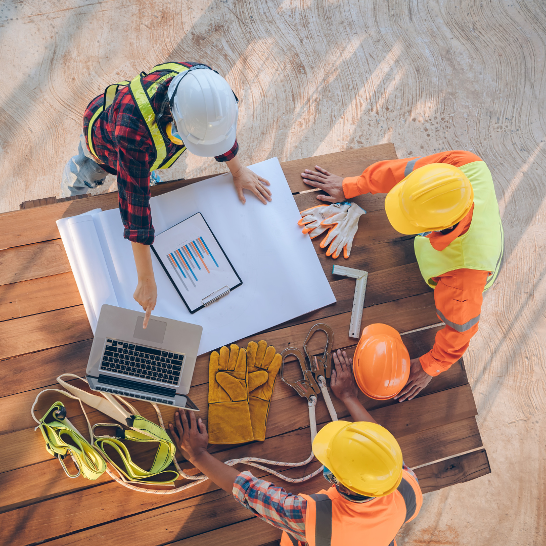 construction consultant working on a project